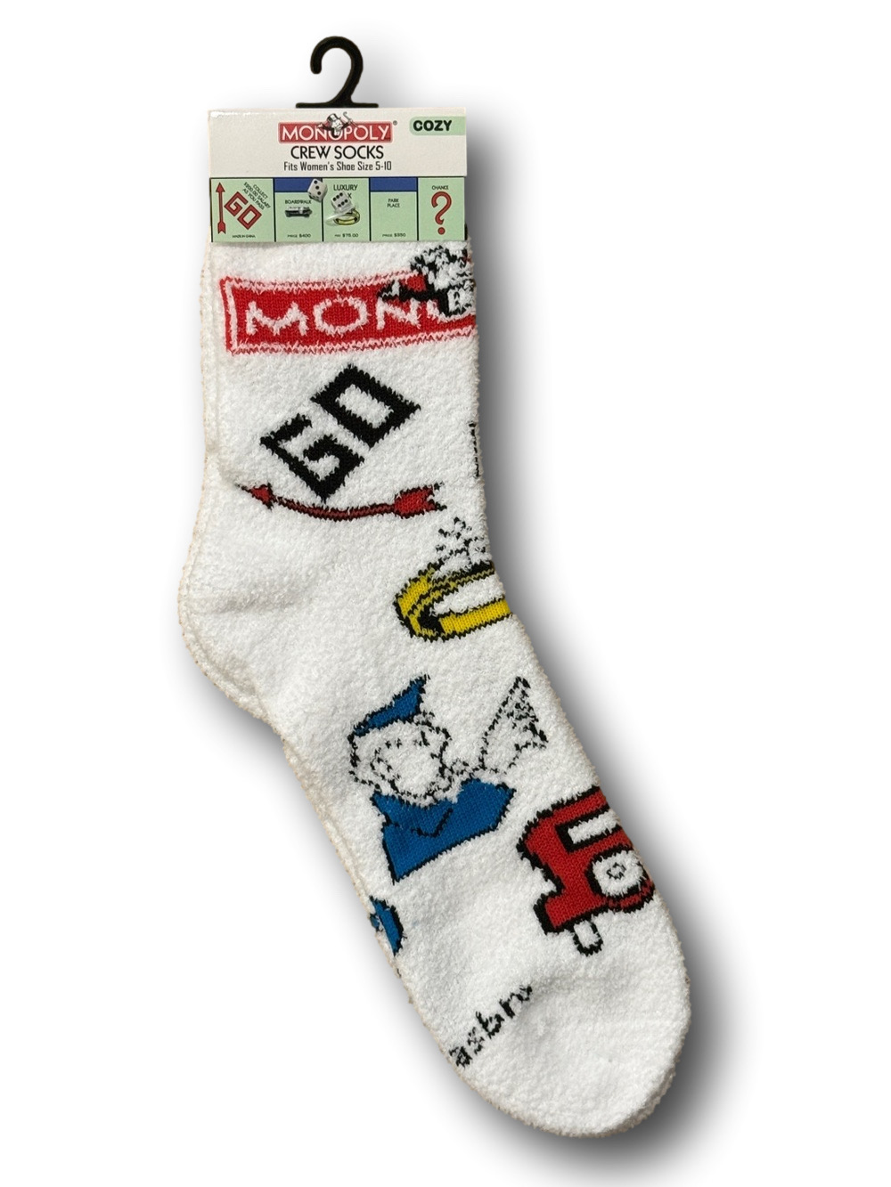 3/$20 Monopoly Board Game Cozy Fashion Socks - NWT
